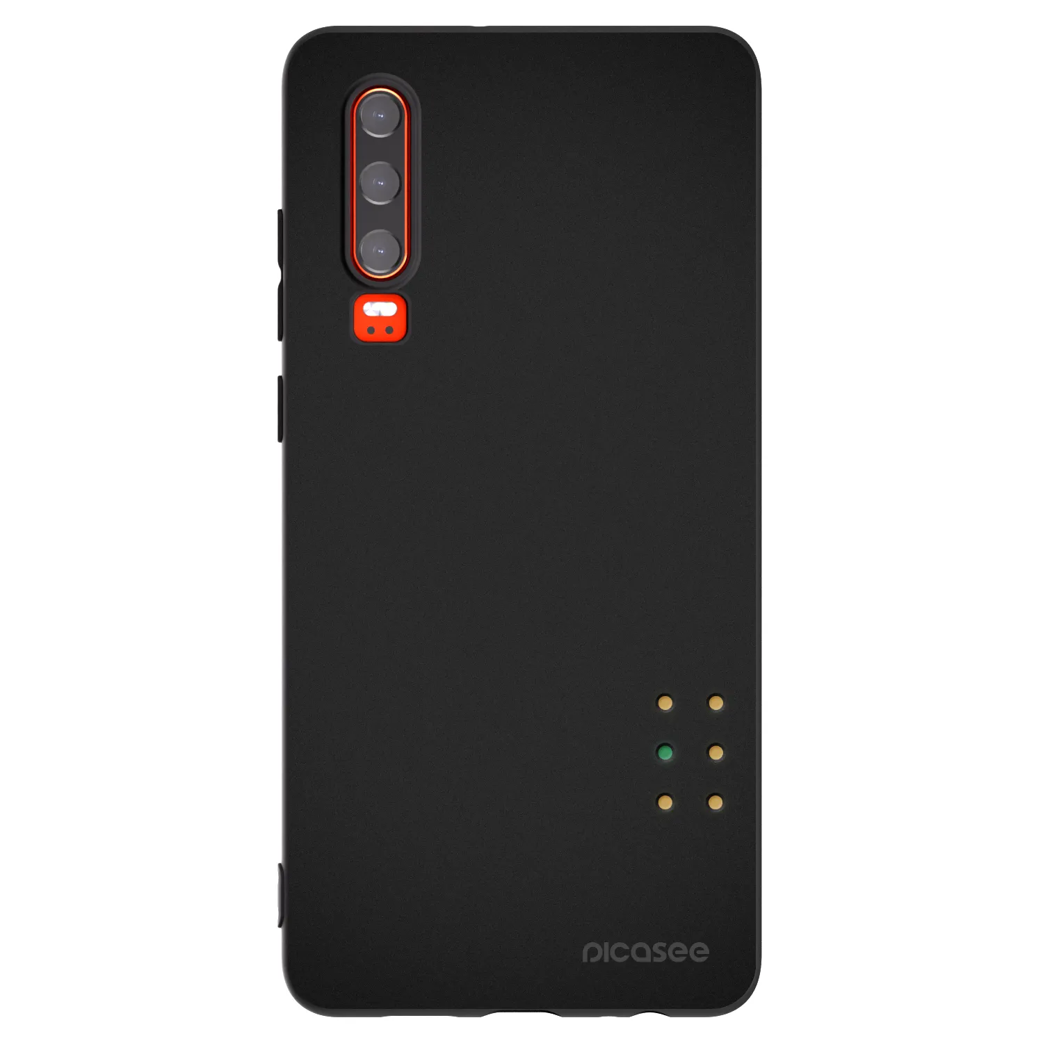 Picasee silikonski črni ovitek za Huawei P30 - Pulse
