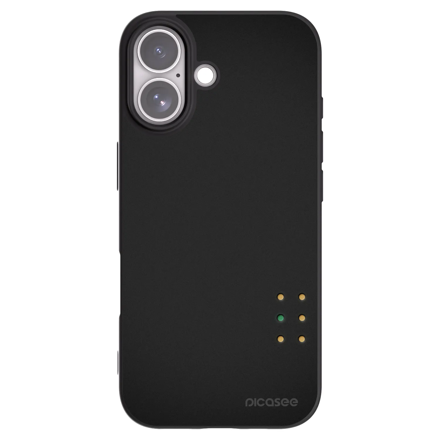 Picasee silikonski črni ovitek za Apple iPhone 17 - Pulse