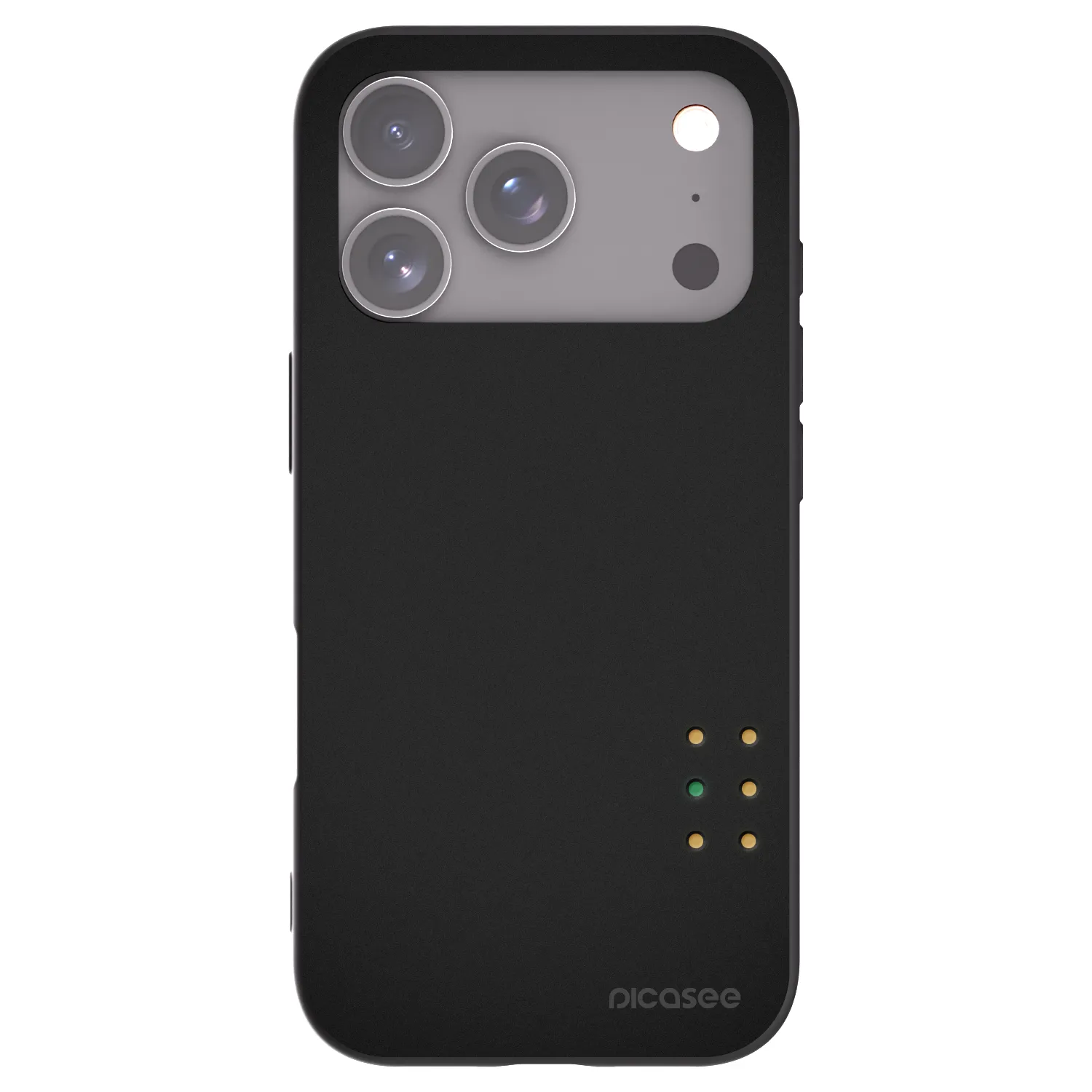Picasee silikonski črni ovitek za Apple iPhone 17 Pro - Pulse