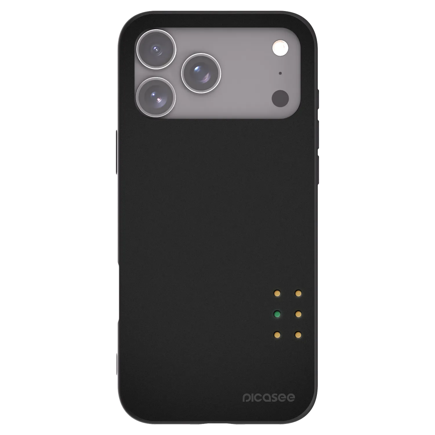 Picasee silikonski črni ovitek za Apple iPhone 17 Pro Max - Pulse