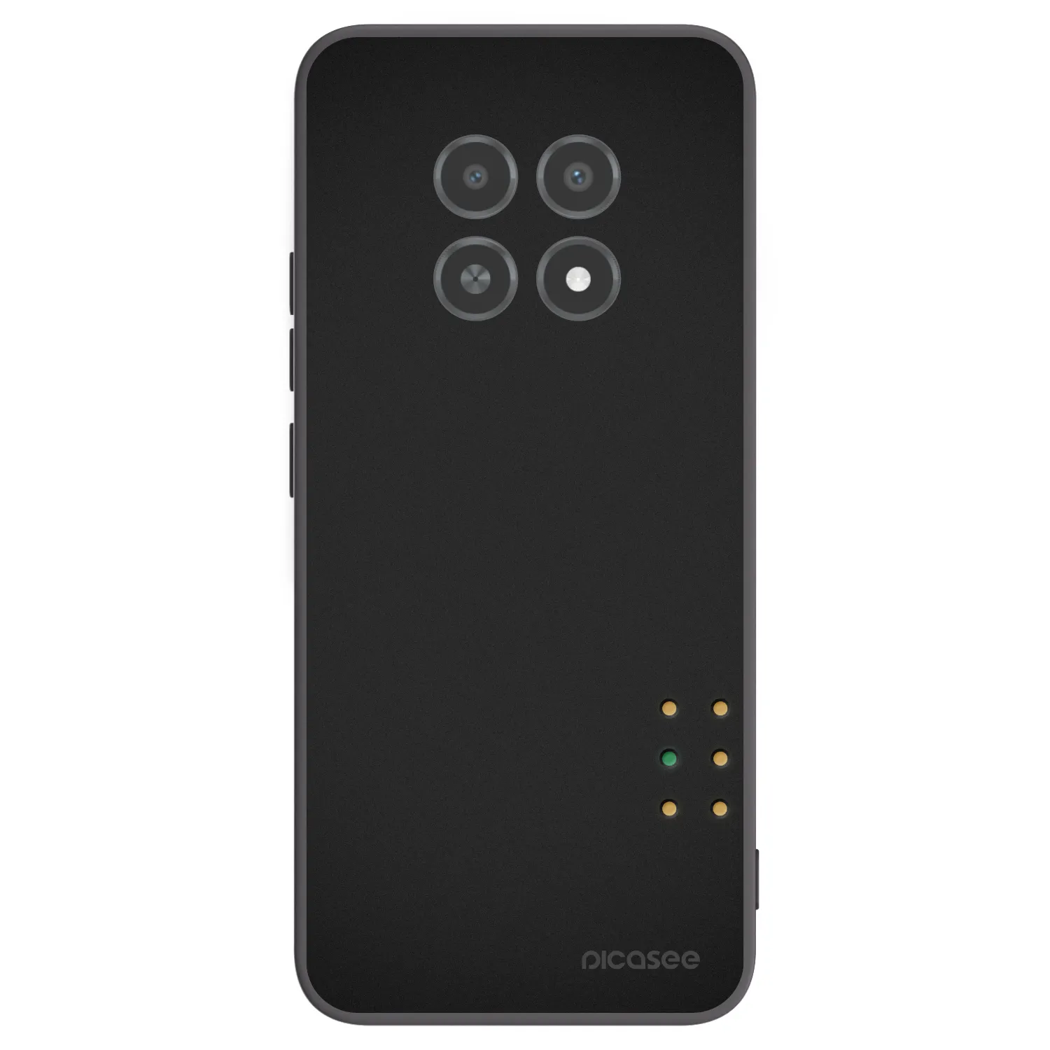 Picasee silikonski črni ovitek za Realme 12X - Pulse