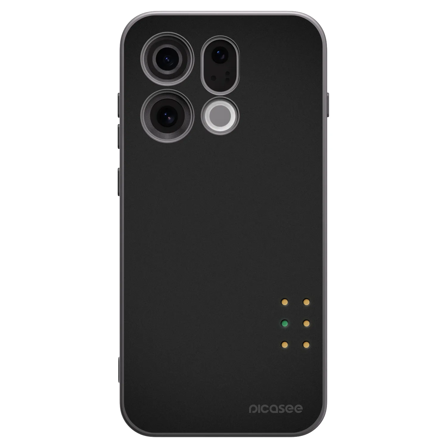 Picasee silikonski črni ovitek za OPPO Find X9 - Pulse