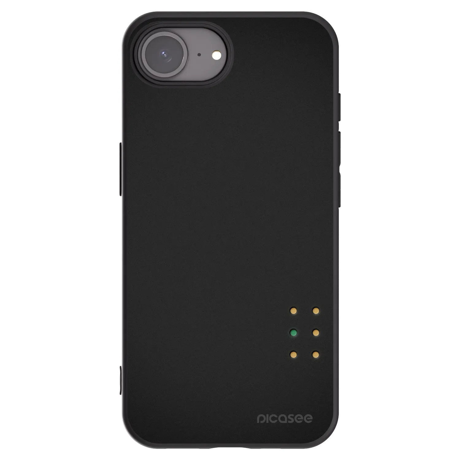 Picasee silikonski črni ovitek za Apple iPhone 17e - Pulse