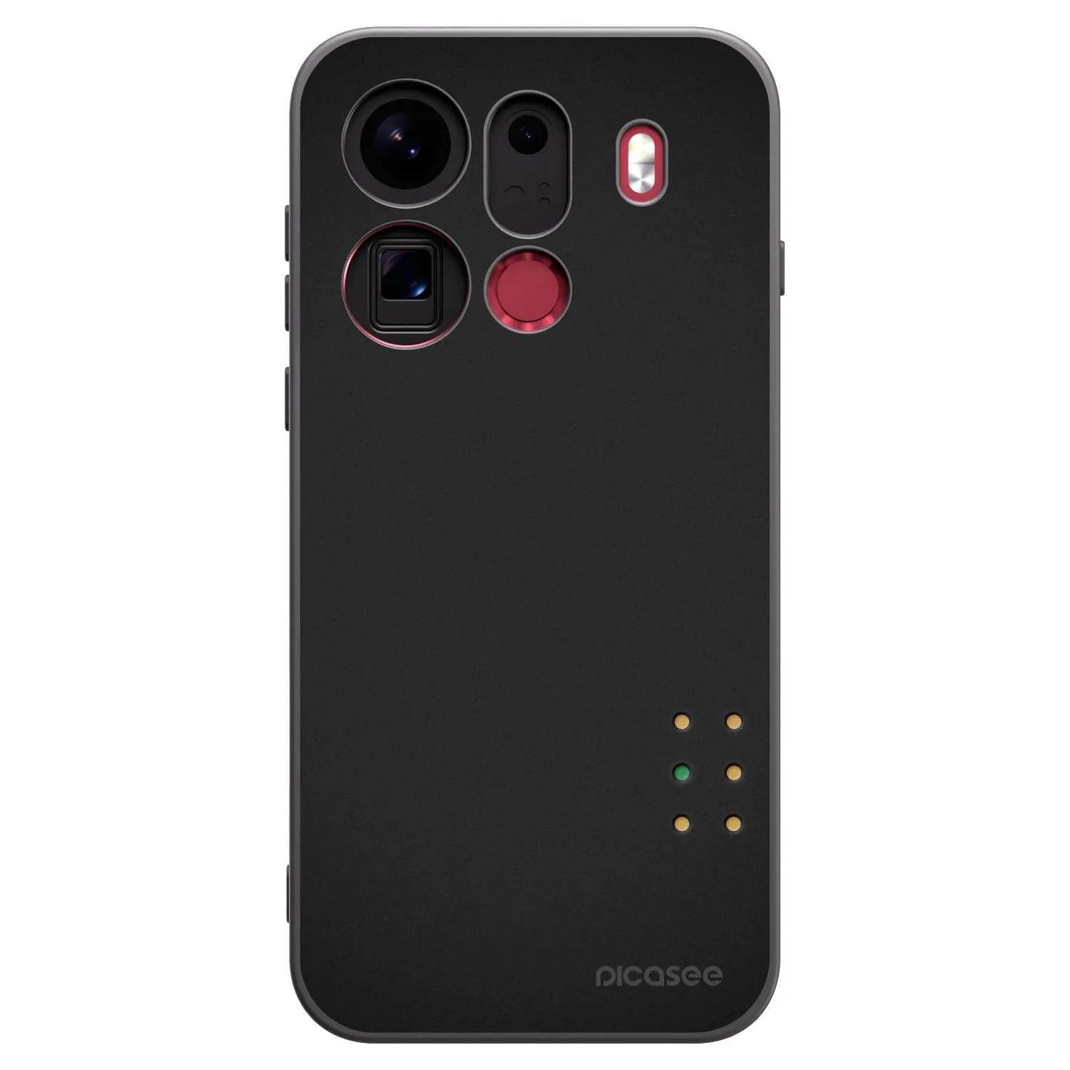 Picasee silikonski črni ovitek za OPPO Find X9 Pro - Pulse