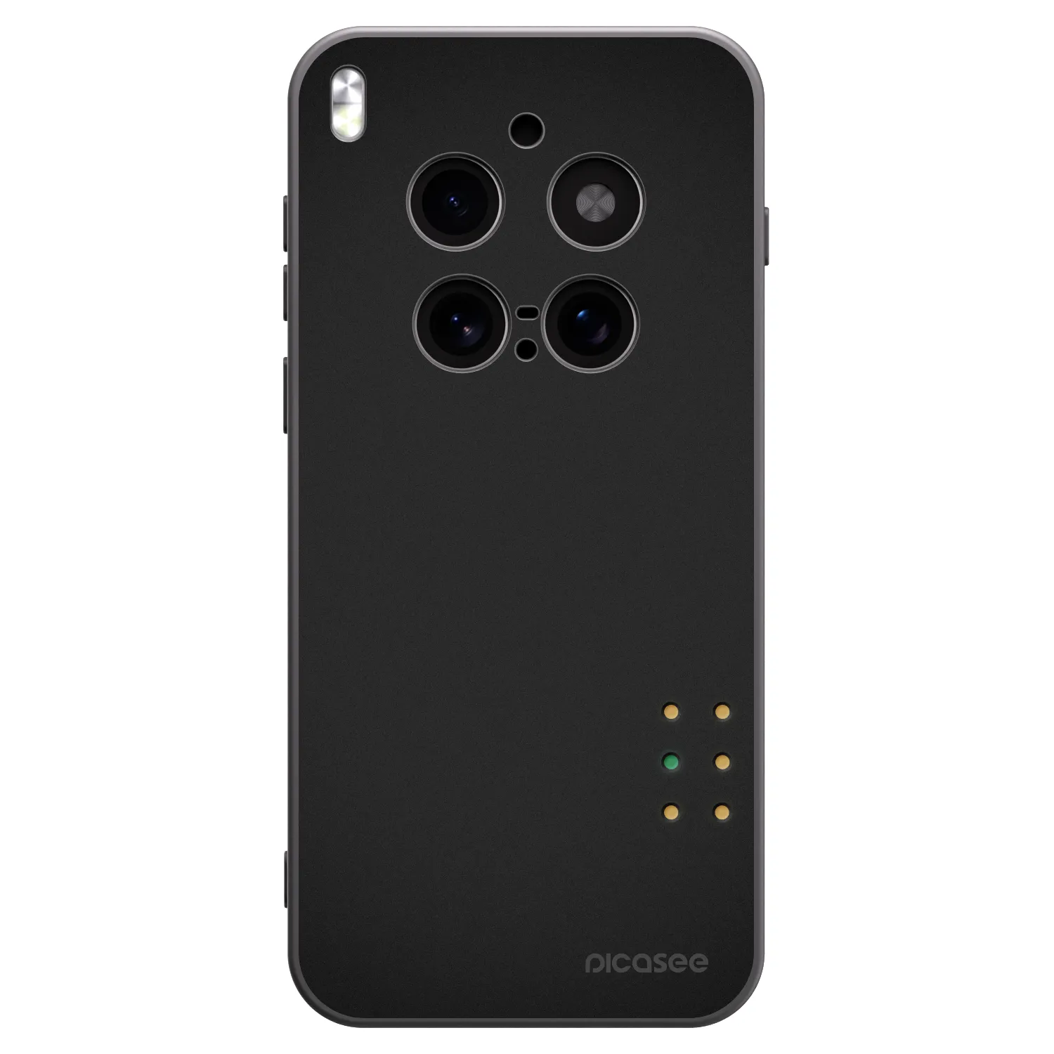 Picasee silikonski črni ovitek za Vivo X300 Pro - Pulse