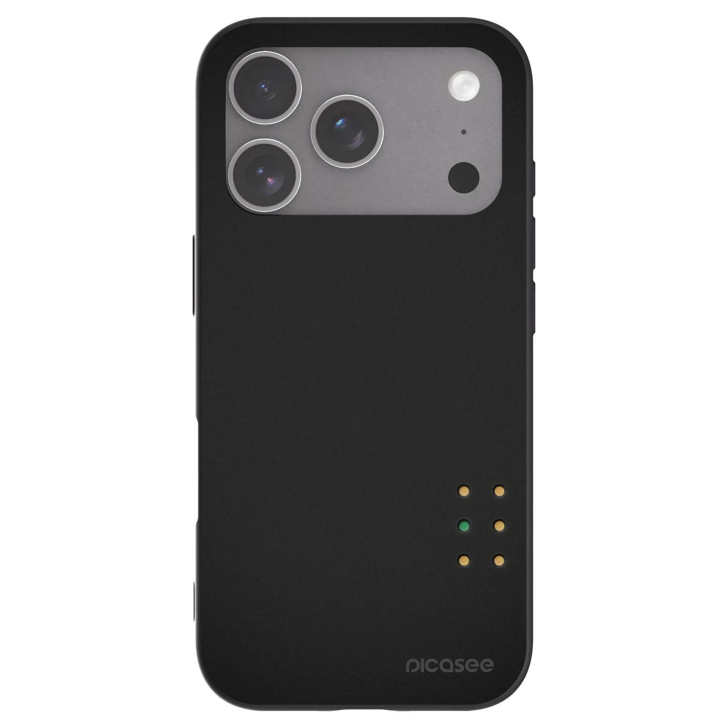 Picasee silikonski črni ovitek za Apple iPhone 18 Pro - Pulse