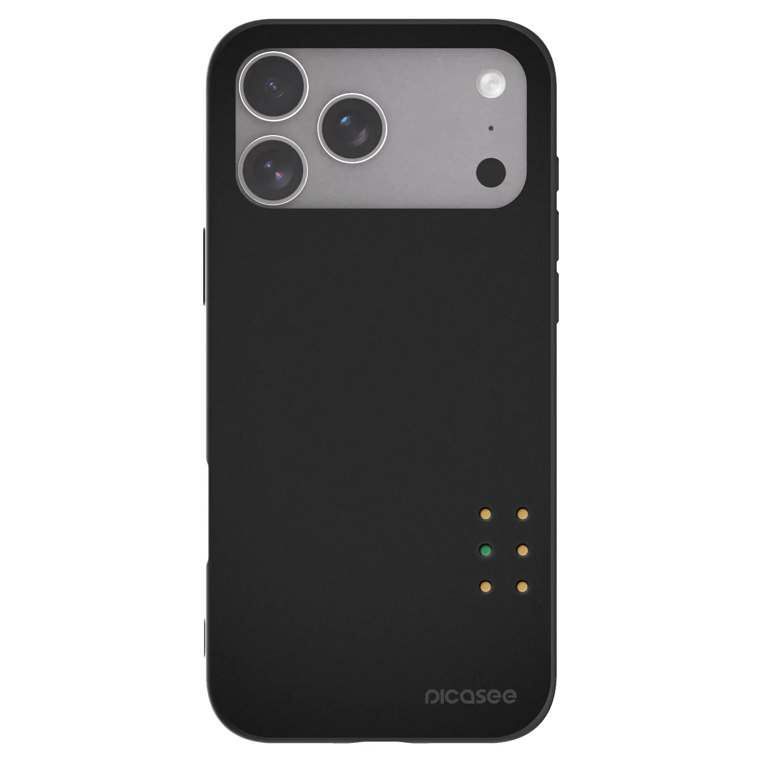 Picasee silikonski črni ovitek za Apple iPhone 18 Pro Max - Pulse