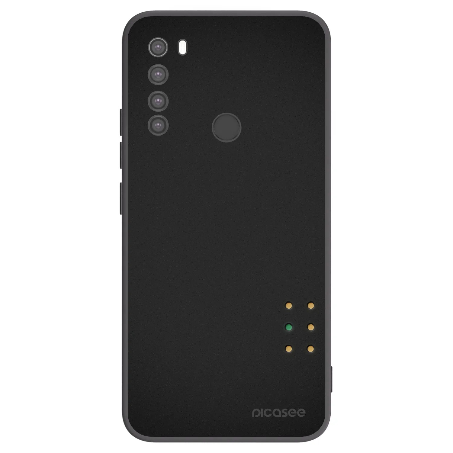 Picasee silikonski črni ovitek za Xiaomi Redmi Note 8 - Pulse