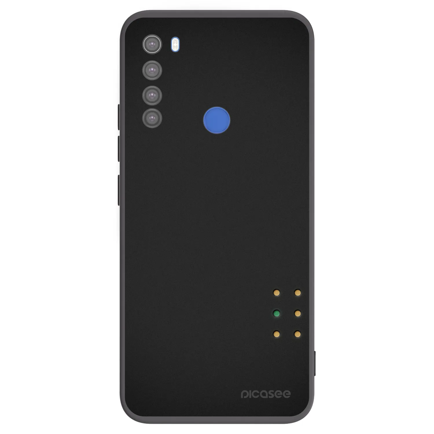 Picasee silikonski črni ovitek za Xiaomi Redmi Note 8T - Pulse