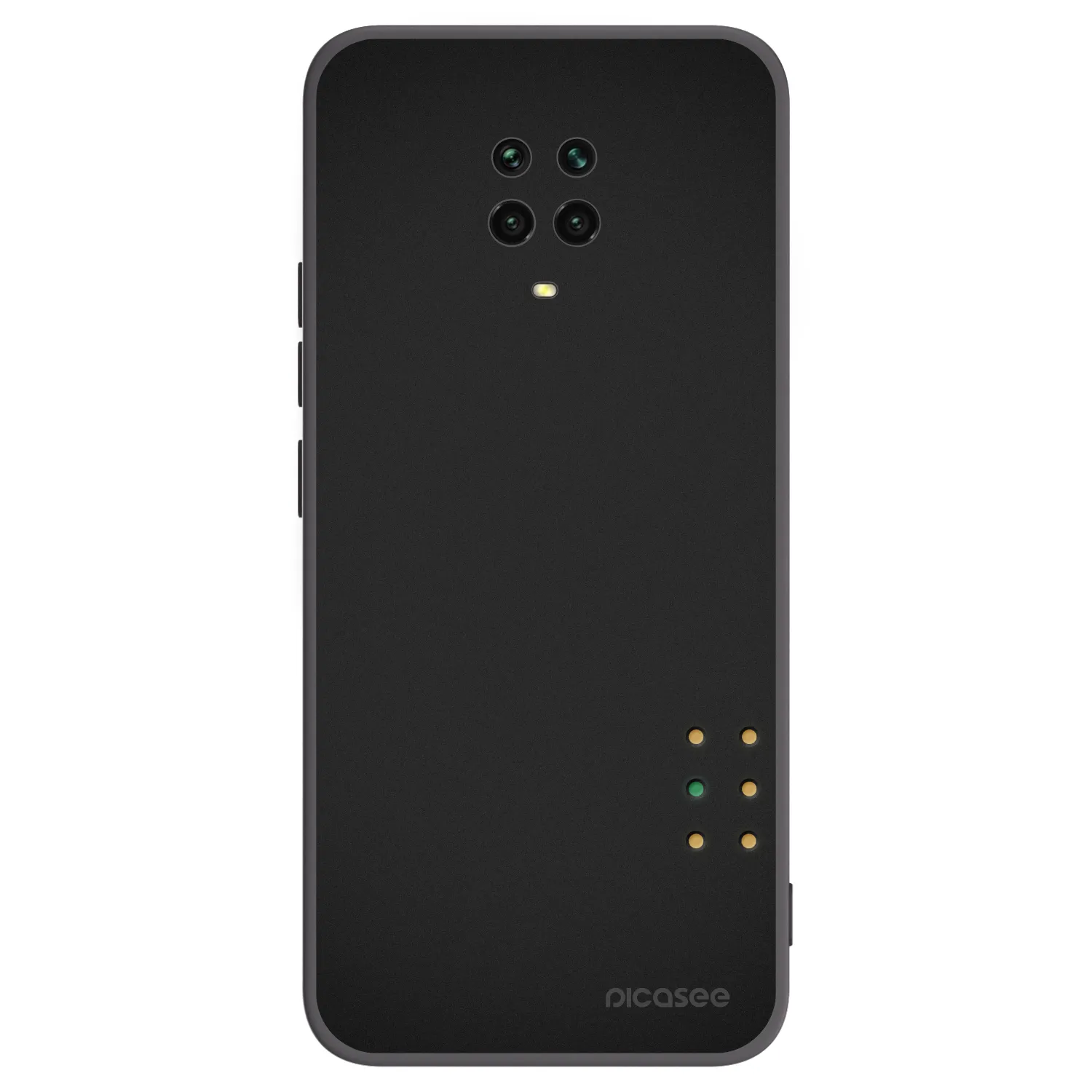 Picasee silikonski črni ovitek za Xiaomi Redmi Note 9 Pro - Pulse