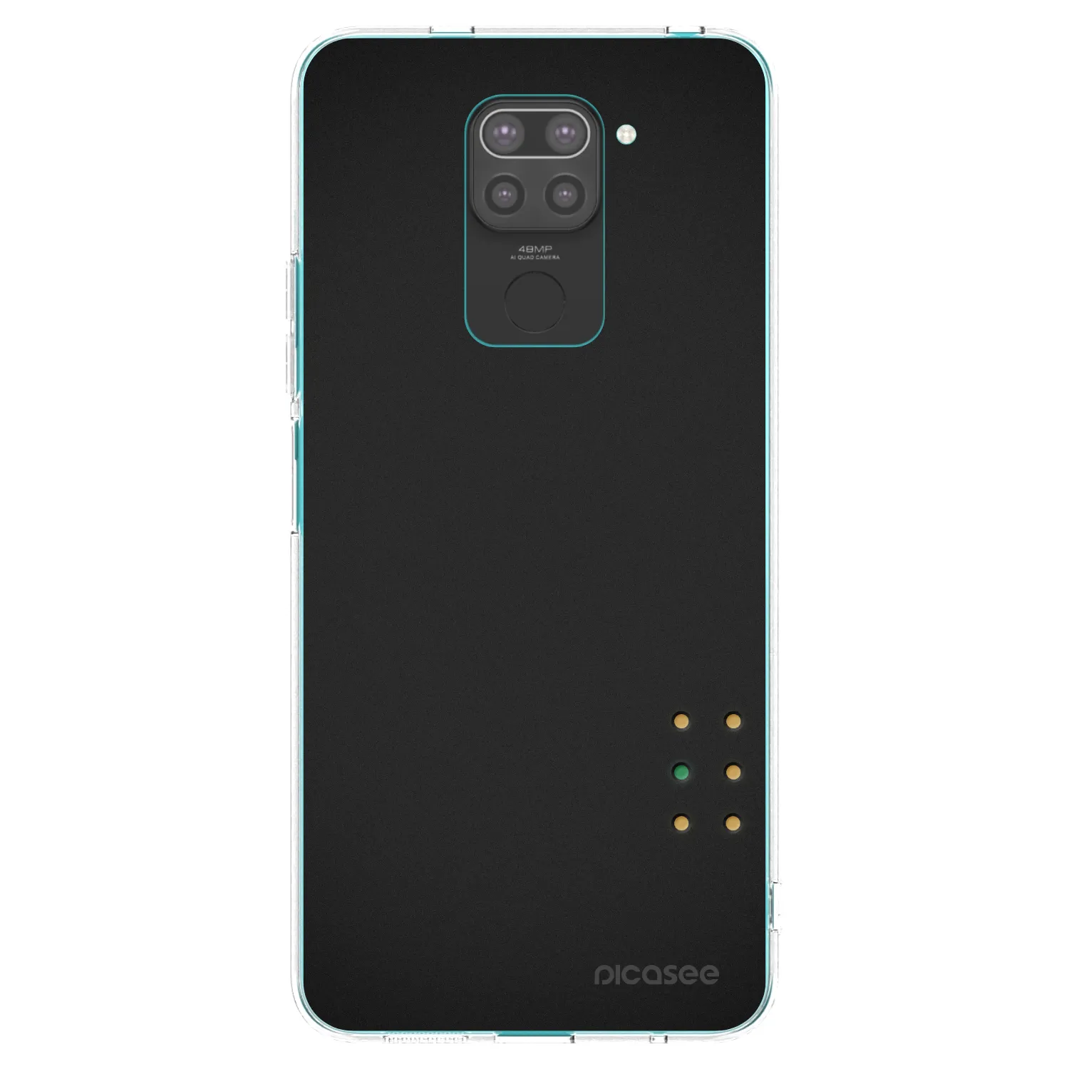 Picasee silikonski črni ovitek za Xiaomi Redmi Note 9 - Pulse
