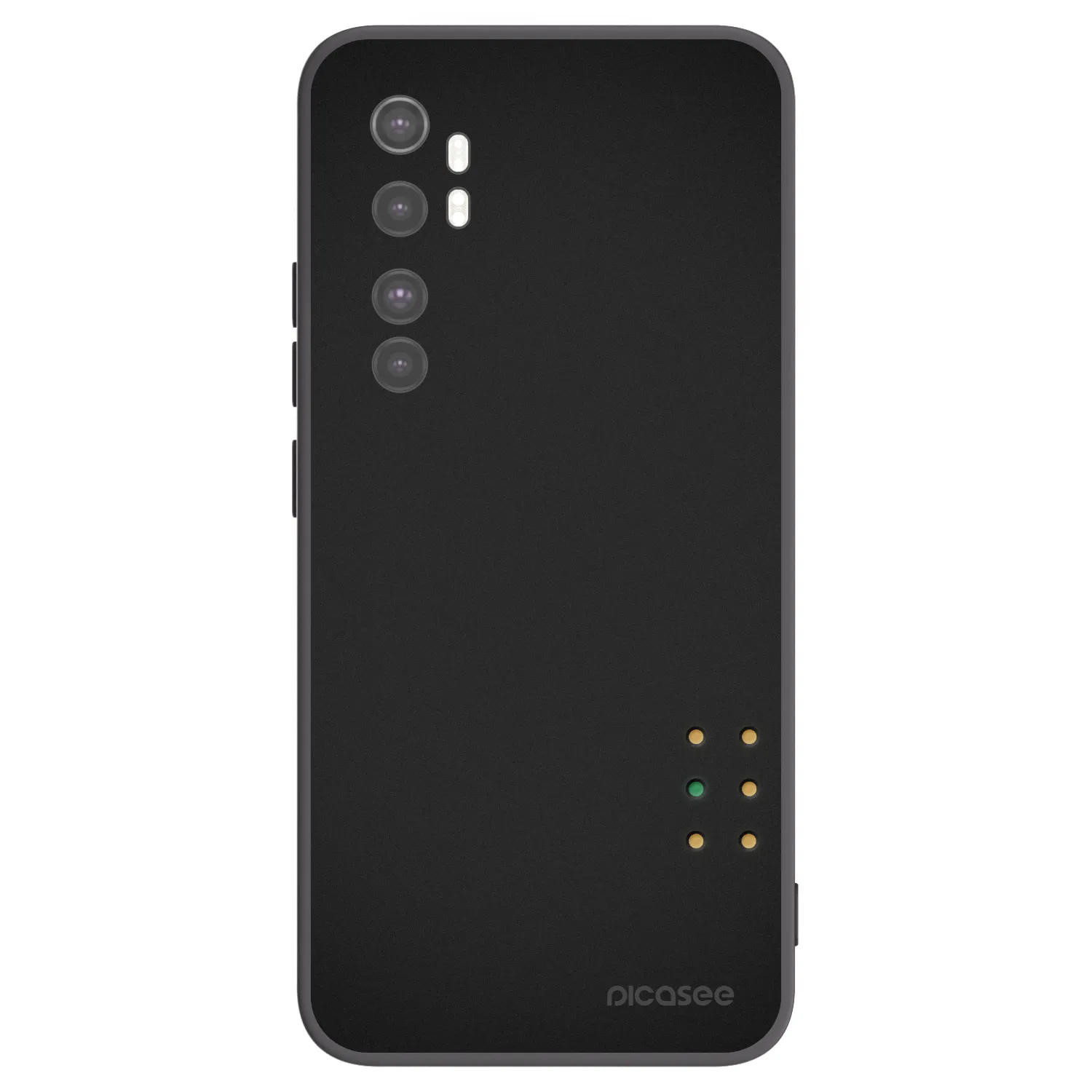 Picasee silikonski črni ovitek za Xiaomi Mi Note 10 Lite - Pulse