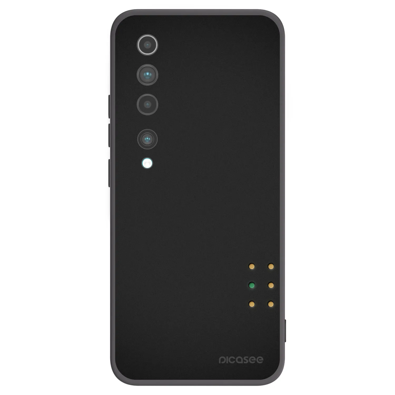Picasee silikonski črni ovitek za Xiaomi Mi 10 - Pulse