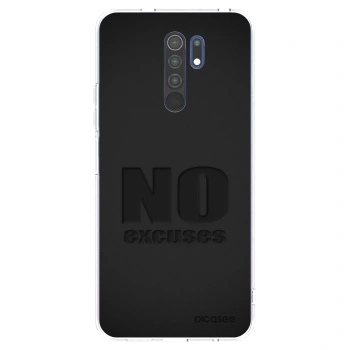 Picasee silikonski prozorni ovitek za Xiaomi Redmi 9 - No Excuses