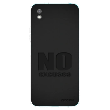 Picasee silikonski črni ovitek za Xiaomi Redmi 9A - No Excuses
