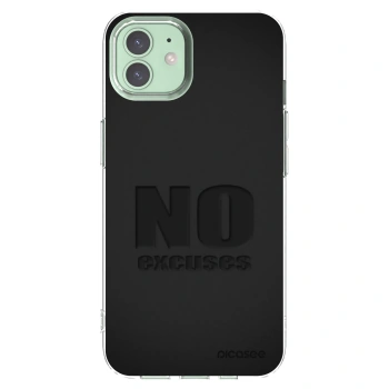 Picasee silikonski prozorni ovitek za Apple iPhone 12 Pro - No Excuses