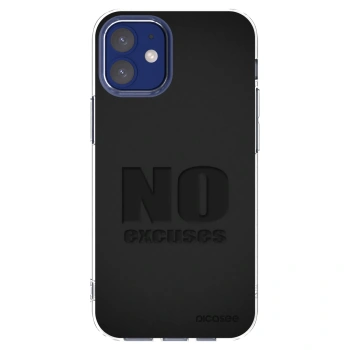 Picasee silikonski prozorni ovitek za Apple iPhone 12 mini - No Excuses