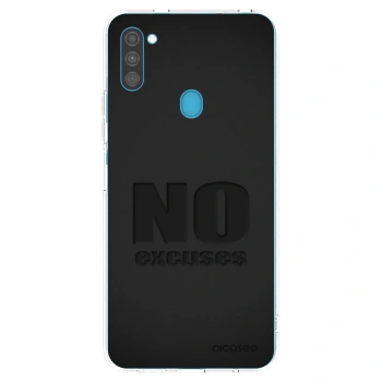 Picasee silikonski prozorni ovitek za Samsung Galaxy M11 - No Excuses