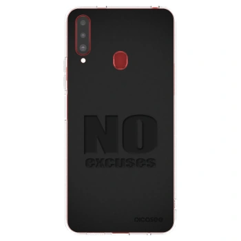 Picasee silikonski prozorni ovitek za Samsung Galaxy A20s - No Excuses