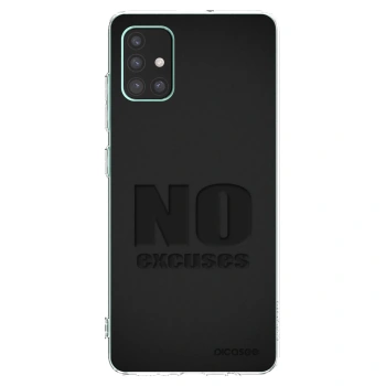 Picasee silikonski prozorni ovitek za Samsung Galaxy M51 M515F - No Excuses