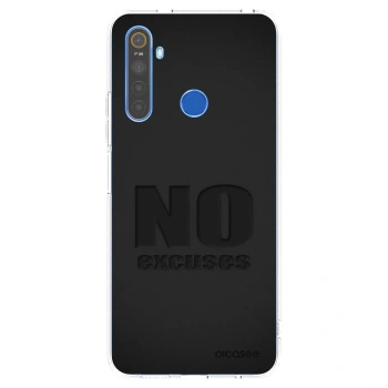 Picasee silikonski prozorni ovitek za Realme 5 - No Excuses