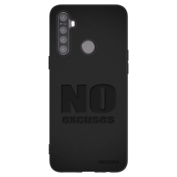 Picasee silikonski črni ovitek za Realme 5 - No Excuses