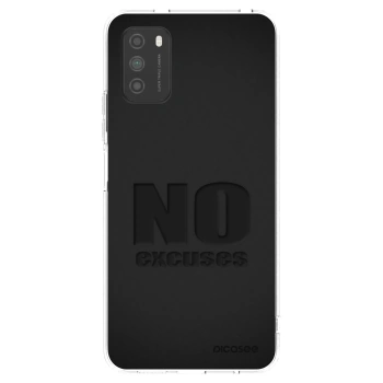 Picasee silikonski prozorni ovitek za Xiaomi Poco M3 - No Excuses