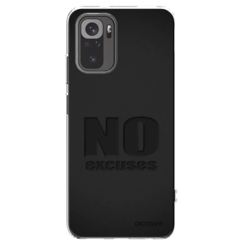 Picasee silikonski prozorni ovitek za Xiaomi Redmi Note 10 - No Excuses