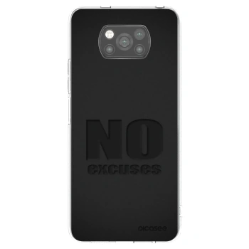 Picasee silikonski črni ovitek za Xiaomi Poco X3 Pro - No Excuses