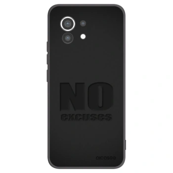Picasee silikonski črni ovitek za Xiaomi Mi 11 - No Excuses
