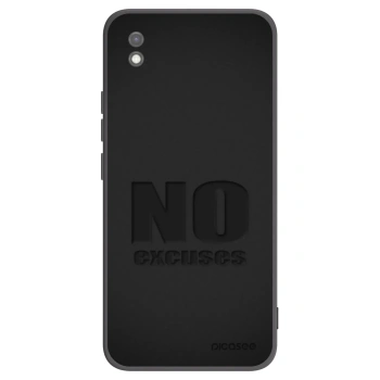 Picasee silikonski črni ovitek za Xiaomi Redmi 9AT - No Excuses