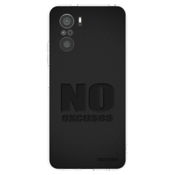 Picasee silikonski prozorni ovitek za Xiaomi Poco F3 - No Excuses