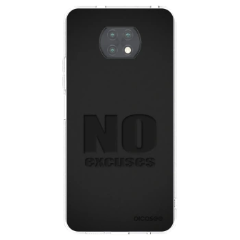 Picasee silikonski prozorni ovitek za Xiaomi Redmi Note 9T - No Excuses