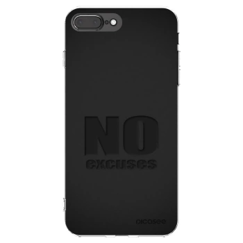 Picasee silikonski prozorni ovitek za Apple iPhone 7 Plus - No Excuses