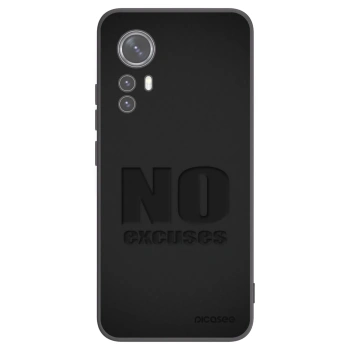 Picasee silikonski črni ovitek za Xiaomi 12 - No Excuses