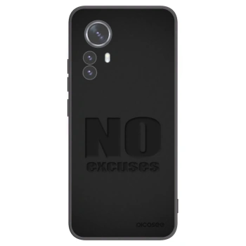 Picasee silikonski črni ovitek za Xiaomi 12 Pro - No Excuses