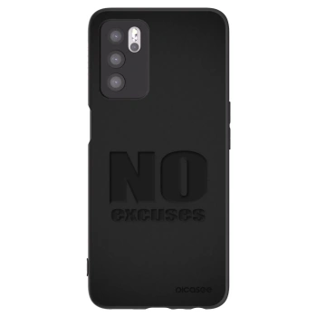 Picasee silikonski črni ovitek za OPPO A16s - No Excuses