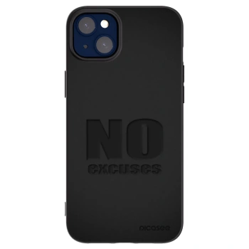 Picasee silikonski črni ovitek za Apple iPhone 14 Plus - No Excuses