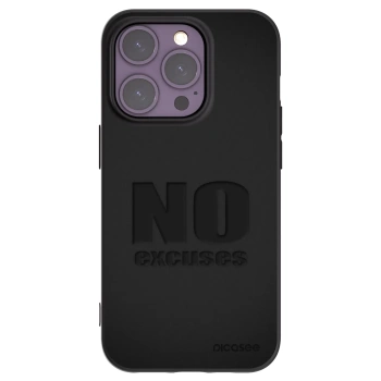 Picasee silikonski črni ovitek za Apple iPhone 14 Pro - No Excuses