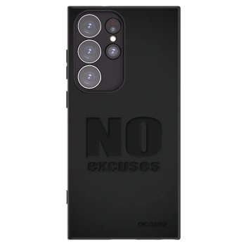 Picasee silikonski črni ovitek za Samsung Galaxy S23 Ultra 5G - No Excuses