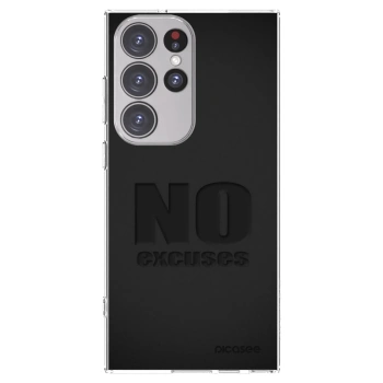 Picasee silikonski prozorni ovitek za Samsung Galaxy S23 Ultra 5G - No Excuses