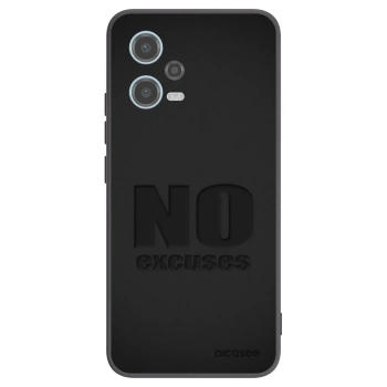 Picasee silikonski črni ovitek za Xiaomi Redmi Note 12 5G - No Excuses