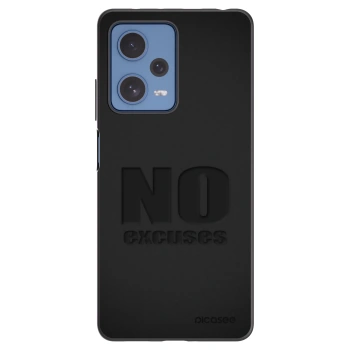 Picasee silikonski črni ovitek za Xiaomi Redmi Note 12 Pro 5G - No Excuses
