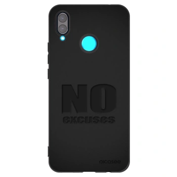 Picasee silikonski črni ovitek za Huawei Nova 3 - No Excuses