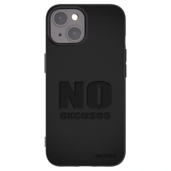 Picasee silikonski črni ovitek za Apple iPhone 15 - No Excuses
