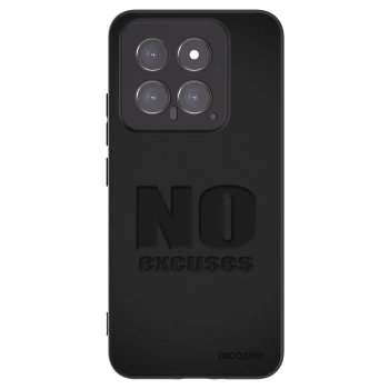 Picasee silikonski črni ovitek za Xiaomi 14 - No Excuses