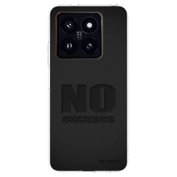 Picasee silikonski prozorni ovitek za Xiaomi 14 Pro - No Excuses
