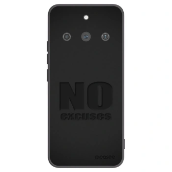 Picasee silikonski črni ovitek za Realme 11 Pro+ - No Excuses