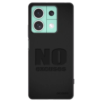Picasee silikonski črni ovitek za Xiaomi Redmi Note 13 5G - No Excuses
