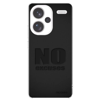 Picasee silikonski prozorni ovitek za Xiaomi Redmi Note 13 Pro+ 5G - No Excuses